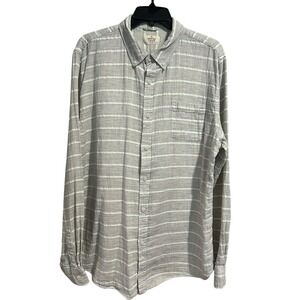 Marine Layer Shirt Men's XL Gauzy Cotton Long‎ Sleeve Button Down Stripe #Q7-6